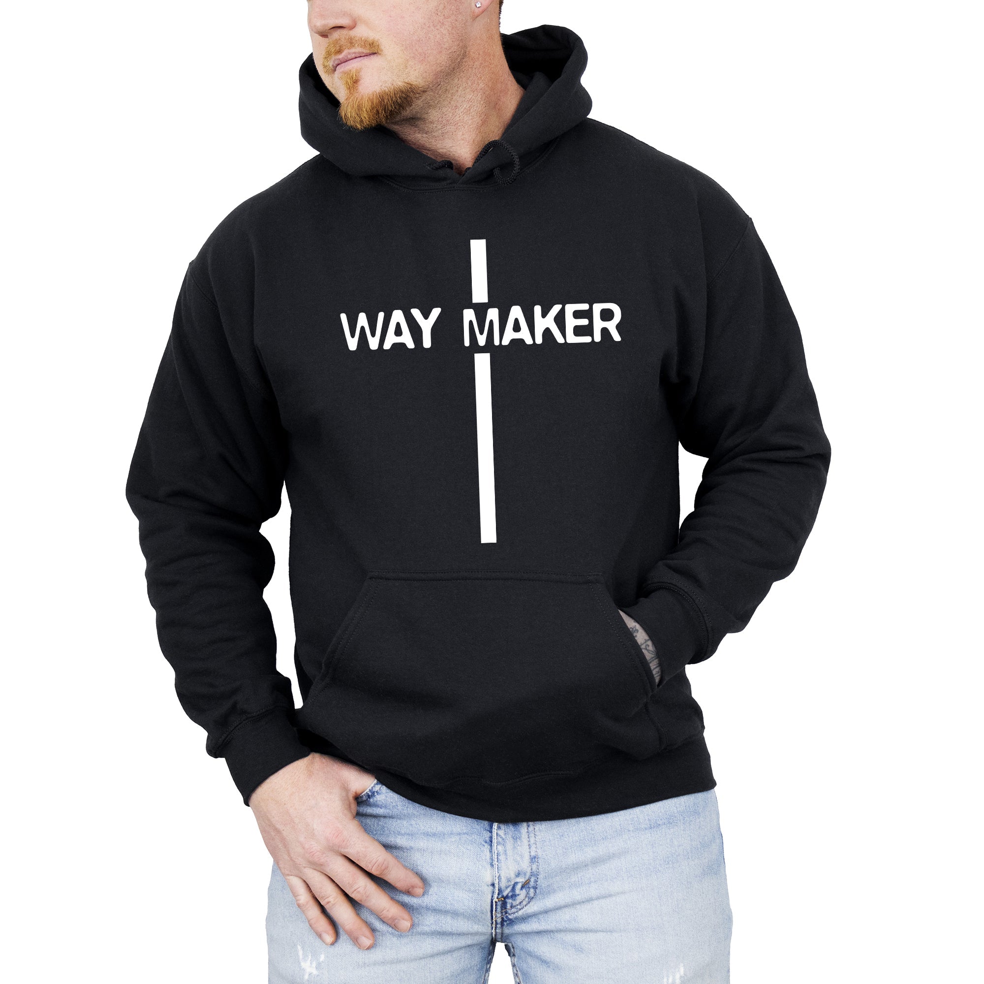 Way Maker, Faith, Cross, Christian, Jesus, Gospel, Religious Hoodie, Hooded Sweatshirt