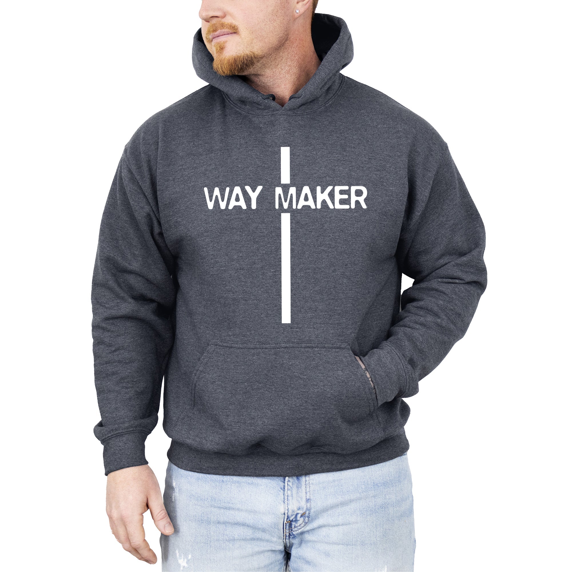Way Maker, Faith, Cross, Christian, Jesus, Gospel, Religious Hoodie, Hooded Sweatshirt