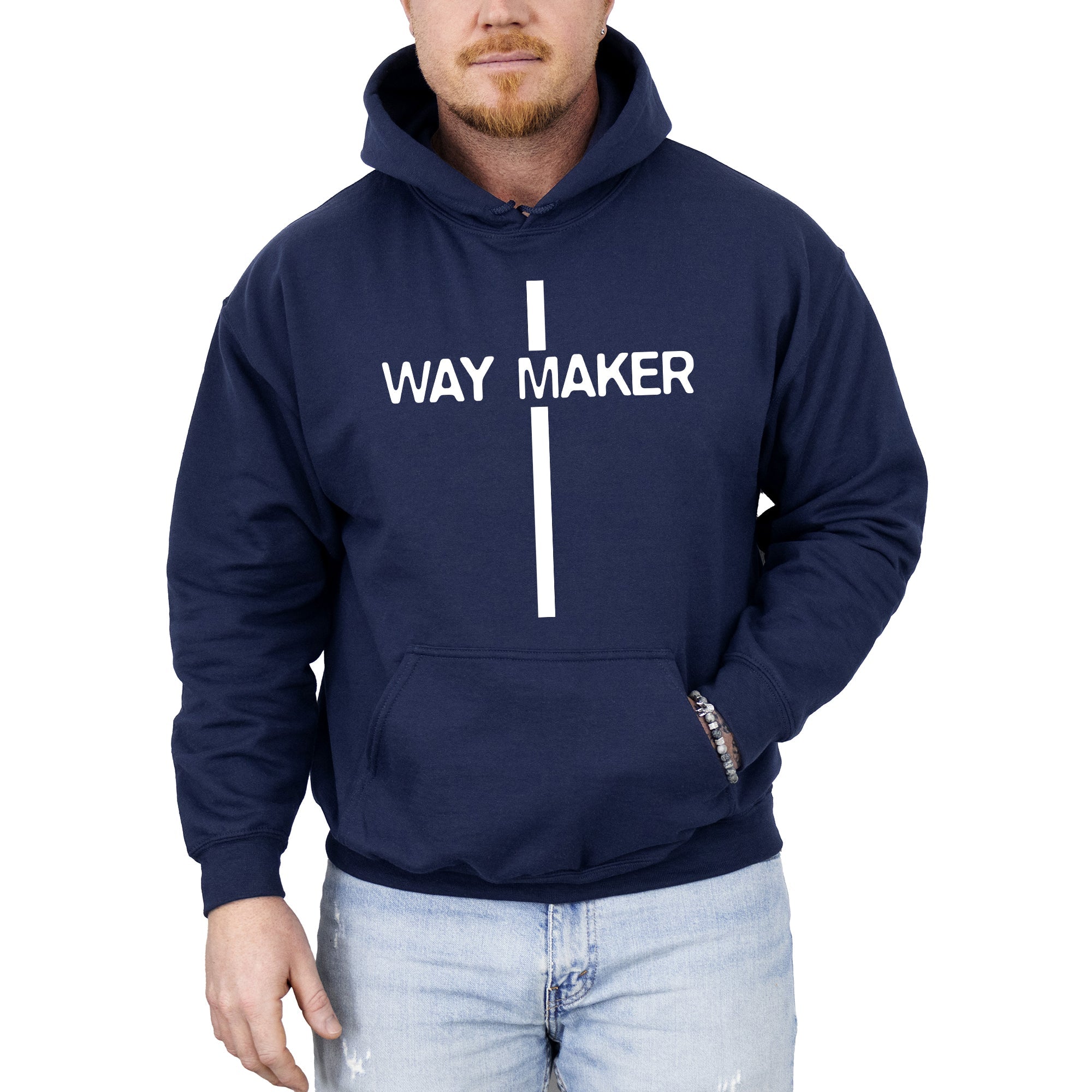 Way Maker, Faith, Cross, Christian, Jesus, Gospel, Religious Hoodie, Hooded Sweatshirt