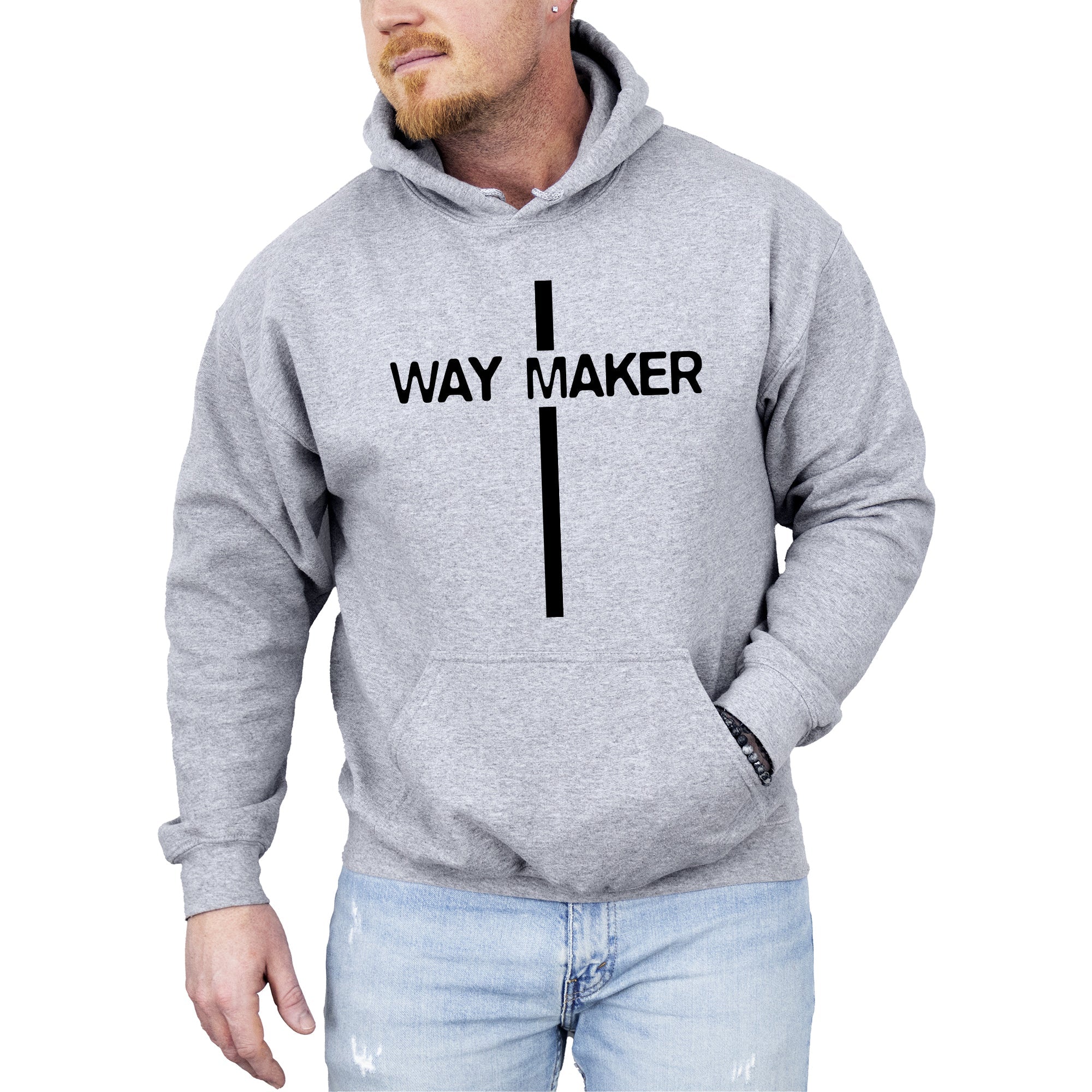 Way Maker, Faith, Cross, Christian, Jesus, Gospel, Religious Hoodie, Hooded Sweatshirt