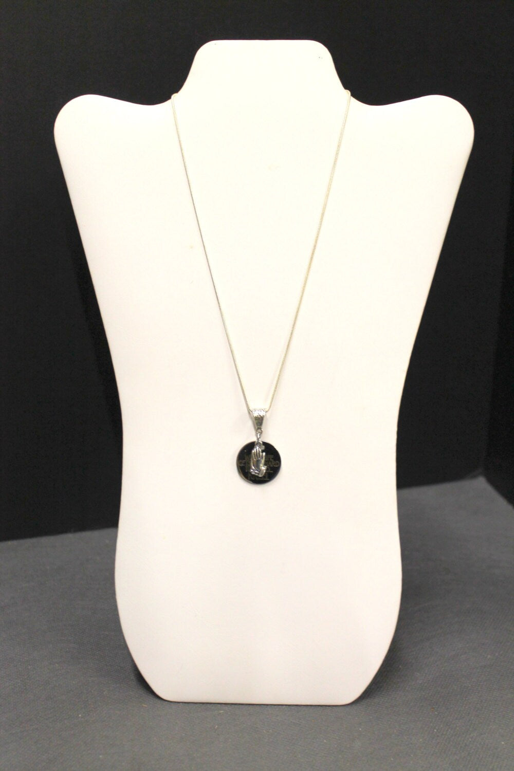 When Life Gets Too Hard to Stand Kneel Pendant on Silver Chain, Religious Jewelry, Gift For Her, Christian, Prayer, Inspirational